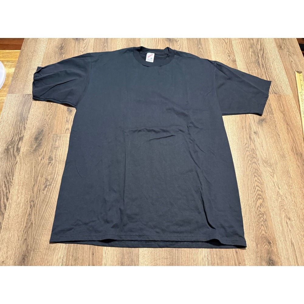 Jerzees Shirt Mens Size XL Black Short Sleeve Heavyweight 50/50 USA Made